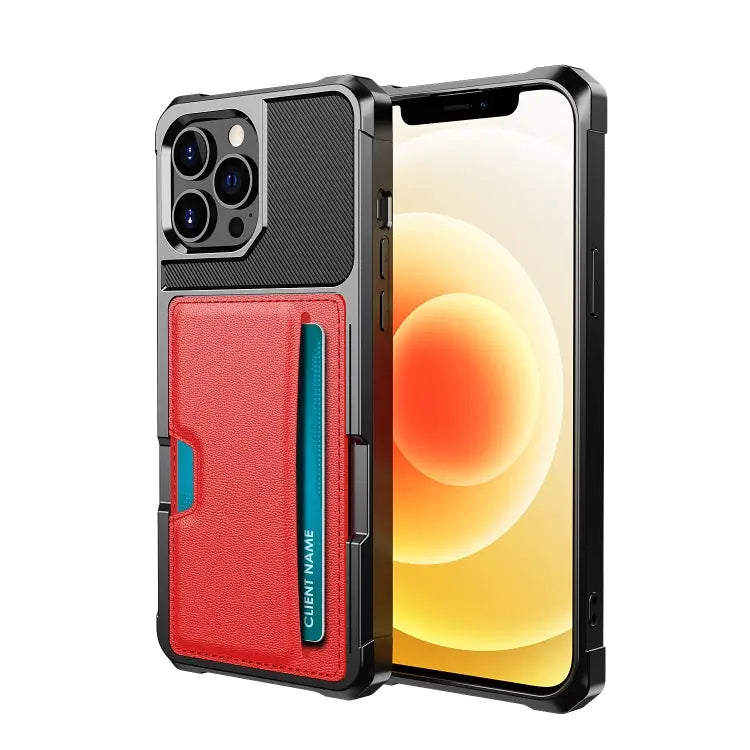 ZM02 Card Slot Holder Phone Case For iPhone 12 For iPhone 12 mini For iPhone 12 Pro For iPhone 12 Pro Max For iPhone 13