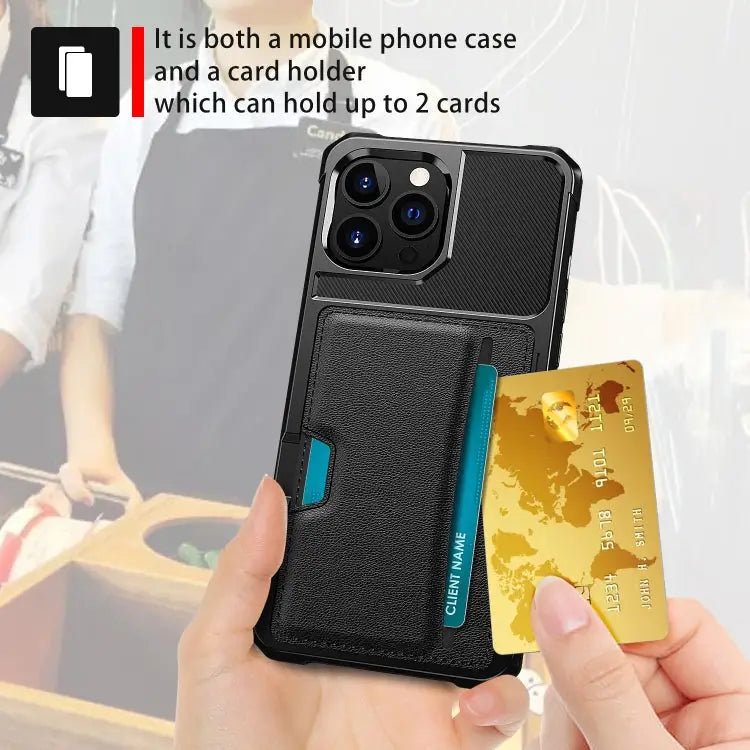 ZM02 Card Slot Holder Phone Case For iPhone 14 Pro Max For iPhone 14 Pro For iPhone 14 For iPhone 14 Plus - Apple