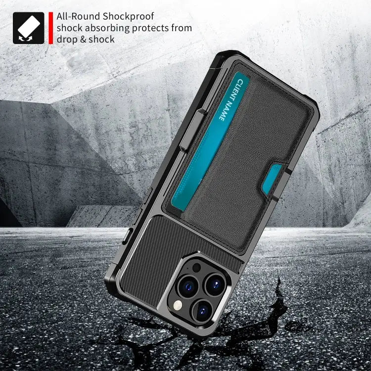 ZM02 Card Slot Holder Phone Case For iPhone 14 Pro Max For iPhone 14 Pro For iPhone 14 For iPhone 14 Plus - Apple
