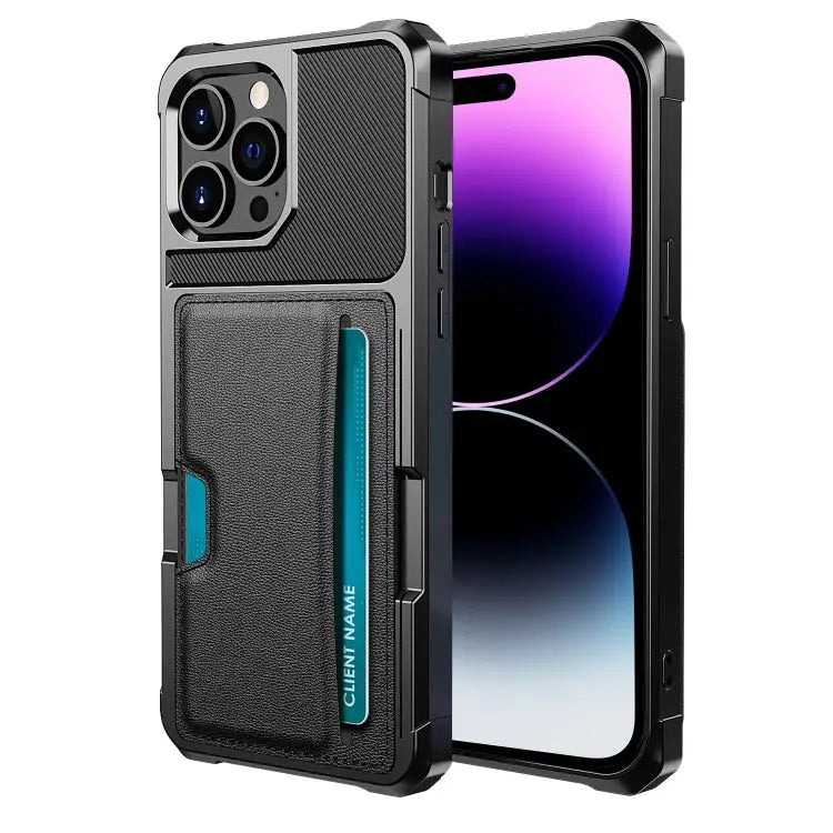ZM02 Card Slot Holder Phone Case For iPhone 14 Pro Max For iPhone 14 Pro For iPhone 14 For iPhone 14 Plus - For iPhone